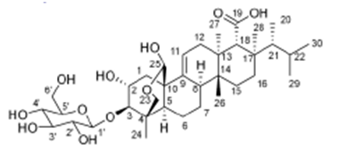 Figure 5: Some antifungal drugs that inhibit the synthesis of β- (1, 3) - D-glucan